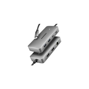   HUB AXAGON HMC-CUB83X2 USB-C 3.2 Gen 2, 10Gbps 2x USB-A + 1x USB-C, 1x HDMI 4K 60Hz+1x DP 4K