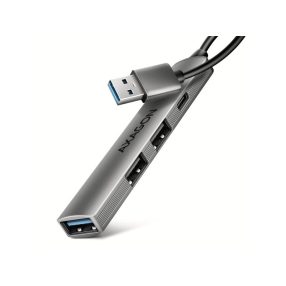   HUB AXAGON HUE-STA 1x USB3.2 Gen 1, 2x USB2.0, 1x USB-C 2.0, ALU, 12cm Type-A kábel