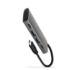   Axagon HMC-4G2 USB-C hub, 4 port, USB 3.2 Gen 2 10Gbps, alumínium