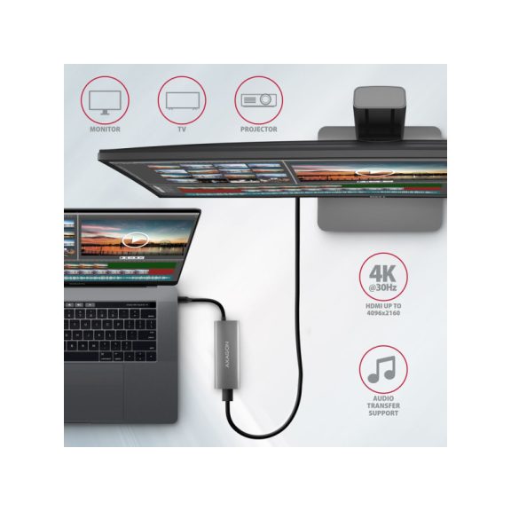 HUB AXAGON HMC-5G21 USB-C 10Gbps SPEEDSTER 5in1 hub