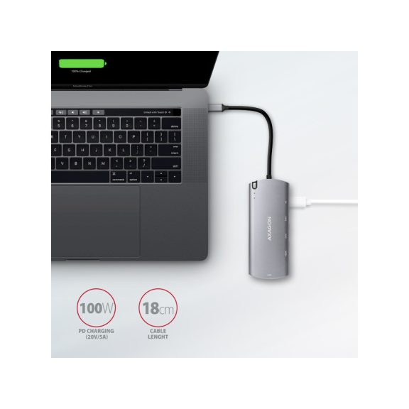 HUB AXAGON HMC-6M2 HUB, USB 3.2 Gen 1, M.2 SATA, SATA 6G, UASP, HDMI