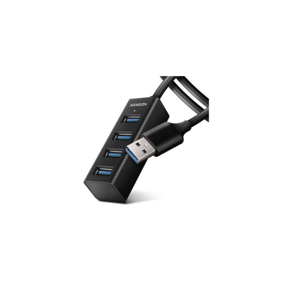 HUB AXAGON HUE-M1AL Mini USB-A-Hub,4x USB-A 3.2 Gen 1, silber - 1,2m