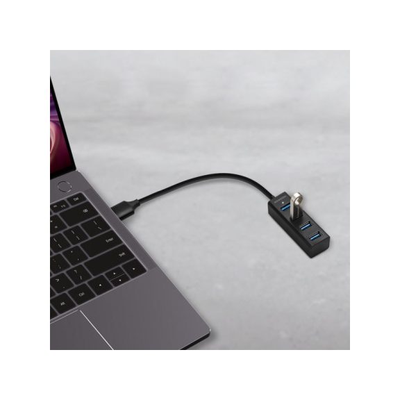 HUB USB 3.0 Axagon 4x USB 3.0 20cm Fekete