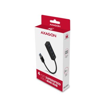 HUB USB 3.0 Axagon 4x USB 3.0 20cm Fekete