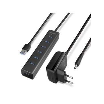 HUB AXAGON HUE-SA7BP 7xUSB3.0 CHARGING HUB+ 2A töltő