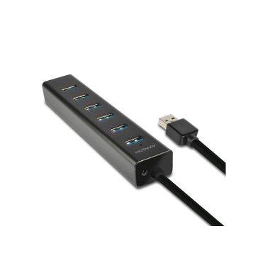 HUB AXAGON HUE-SA7BP 7xUSB3.0 CHARGING HUB+ 2A töltő