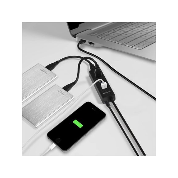 AXAGON HUE-F7A SuperSpeed USB-A FLAT hub