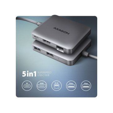 AXAGON HMC-5HL USB-C 5Gbps SuperSpeed 5in1 hub