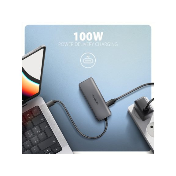 HUB AXAGON HMC-5H8K USB-C 5Gbps 5 az 1-ben 8K hub