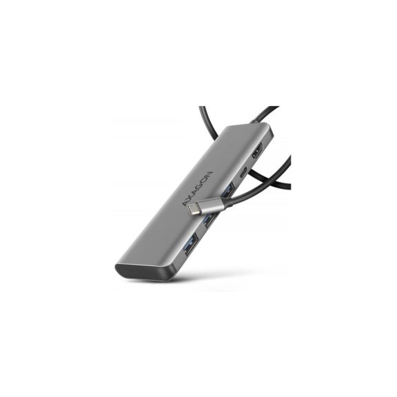 Axagon HMC-5H USB-C hub, 5 az 1-ben, HDMI 4K, Power Delivery, alumínium