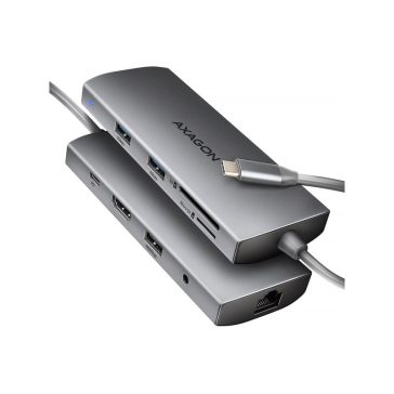 AXAGON HMC-8HLSA USB-C 5Gbps 9in1 hub