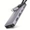 Axagon HMC-5H60 USB-C hub, 5 az 1-ben, HDMI 4K60Hz, Power Delivery, szürke