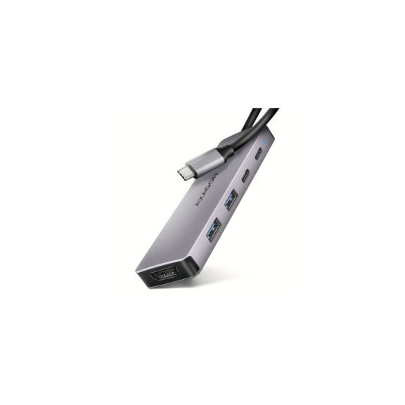 Axagon HMC-5H60 USB-C hub, 5 az 1-ben, HDMI 4K60Hz, Power Delivery, szürke