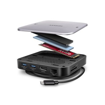 AXAGON HMC-UFO USB-C 10Gbps UFO 9in1 hub