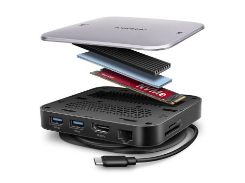 AXAGON HMC-UFO USB-C 10Gbps UFO 9in1 hub