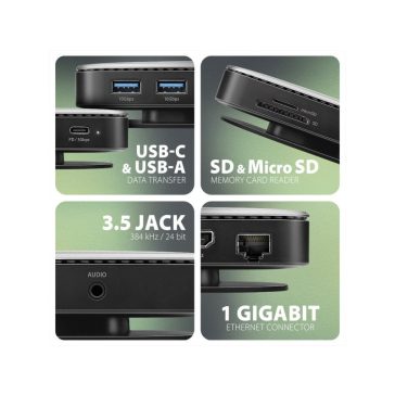 AXAGON HMC-UFO USB-C 10Gbps UFO 9in1 hub