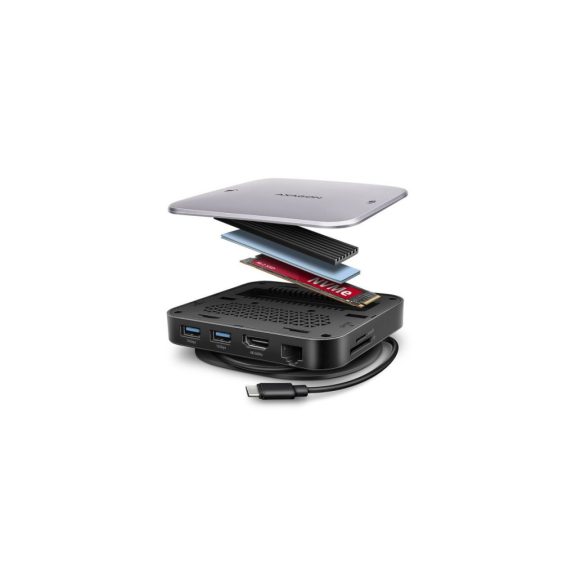 AXAGON HMC-UFO USB-C 10Gbps UFO 9in1 hub