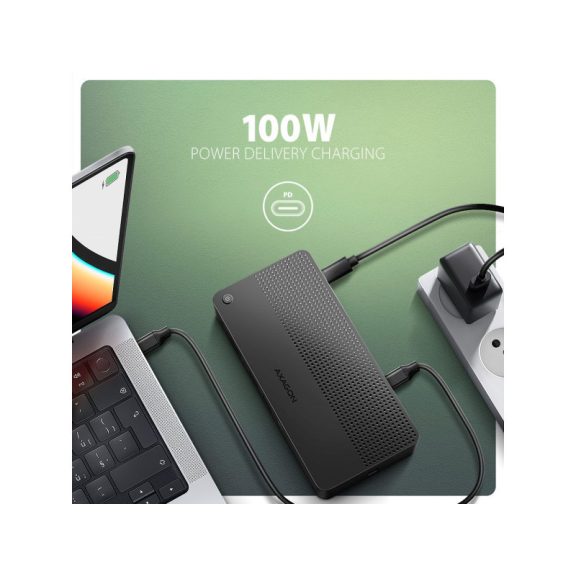 AXAGON HMC-U4 USB4 40Gbps DUAL 4K DISPLAY 12in1 dock