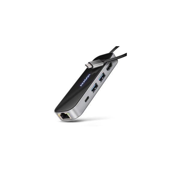 AXAGON HMC-6GLN USB-C 5Gbps GLASS 6in1 hub
