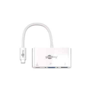  HUB USB 3.0 Goobay 62100 Type-C Multiport Adapter USB 3.0 + VGA + Type-C PD 60W