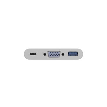   HUB USB 3.0 Goobay 62100 Type-C Multiport Adapter USB 3.0 + VGA + Type-C PD 60W