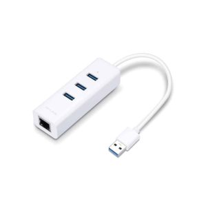 HUB USB 3.0 TP-Link UE330 3 port + Gigabit Ethernet Fehér