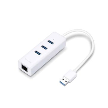 HUB USB 3.0 TP-Link UE330 3 port + Gigabit Ethernet Fehér