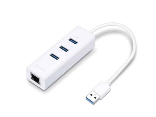 HUB USB 3.0 TP-Link UE330 3 port + Gigabit Ethernet Fehér