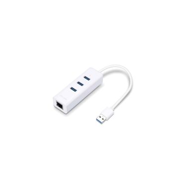 HUB USB 3.0 TP-Link UE330 3 port + Gigabit Ethernet Fehér