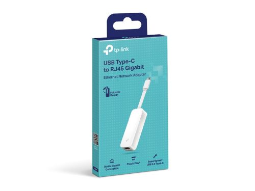 Vezetékes Adapter USB 3.1 Type-C TP-Link UE300C Gigabit Ethernet Fehér