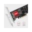 I/O bővítőkártya AXAGON PCEM2-ND PCE-E 3.0 8x - dual M.2 NVMe M-key