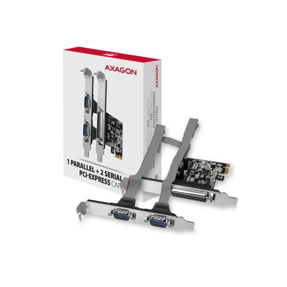 I/O bővítőkártya AXAGON PCEA-PSN PCIE 1x párhuzamos + 2x soros