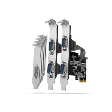 I/O bővítőkártya AXAGON PCEA-S4N PCIE vezérlő 4x soros