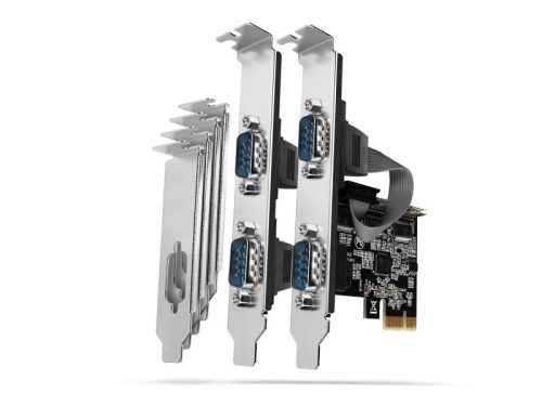 I/O bővítőkártya AXAGON PCEA-S4N PCIE vezérlő 4x soros