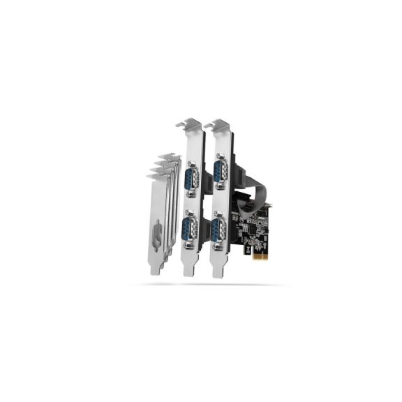 I/O bővítőkártya AXAGON PCEA-S4N PCIE vezérlő 4x soros