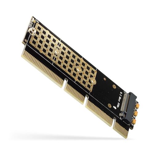 Axagon PCEM2-1U PCIe NVMe M.2 adapter, x4/x8/x16 kompatibilis, alacsony profil