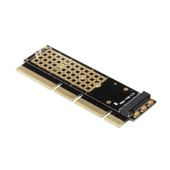 Axagon PCEM2-1U PCIe NVMe M.2 adapter, x4/x8/x16 kompatibilis, alacsony profil
