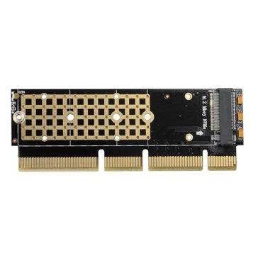   Axagon PCEM2-1U PCIe NVMe M.2 adapter, x4/x8/x16 kompatibilis, alacsony profil