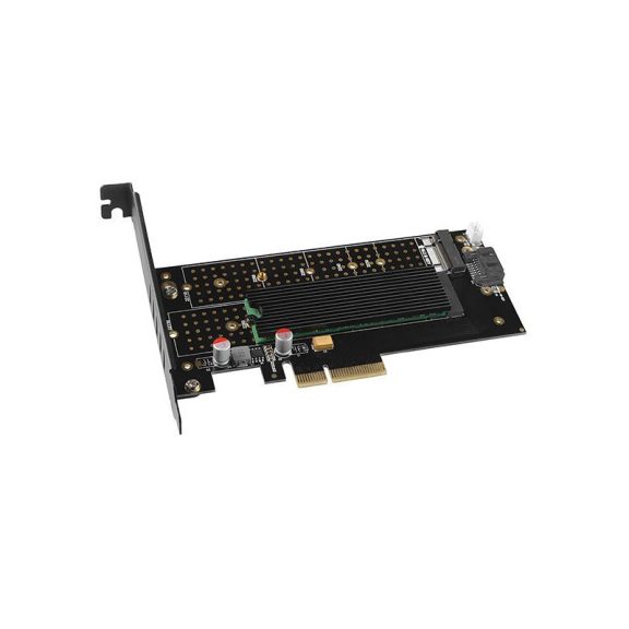 I/O bővítőkártya PCEM2-DC PCIe NVMe+SATA M.2 adapter