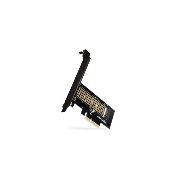 Axagon PCEM2-N PCIe NVMe M.2 adapter, PCIe x4, alacsony profil tartóval, fekete