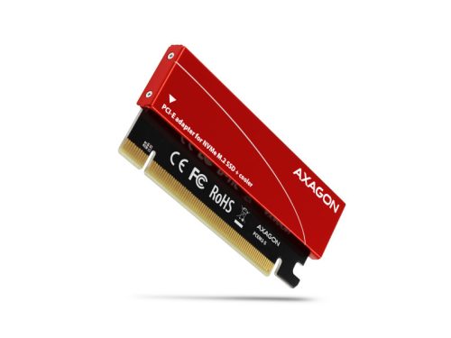 I/O bővítőkártya Axagon PCEM2-S, PCIE > NVME M.2 ADAPTER, passzív hűtővel