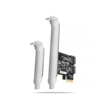 I/O bővítőkártya PCES-SJ2 PCIe vezérlő 2x SATA 6G