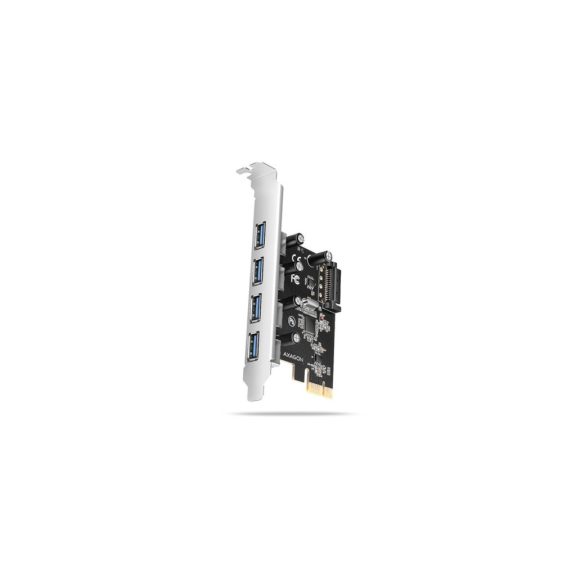 I/O bővítőkártya AXAGON PCEU-430RS PCIe vezérlő 4x ext. USB-A 5Gbps port