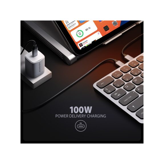 AXAGON HMC-KB-HU Magyar billentyűzet és 9 az 1-ben hub