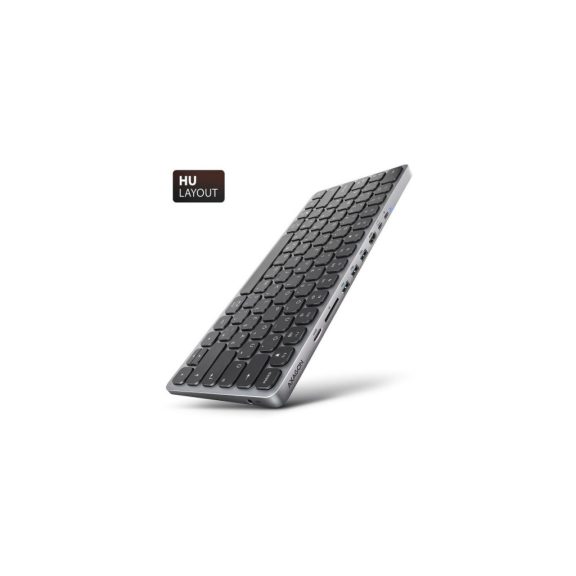 AXAGON HMC-KB-HU Magyar billentyűzet és 9 az 1-ben hub