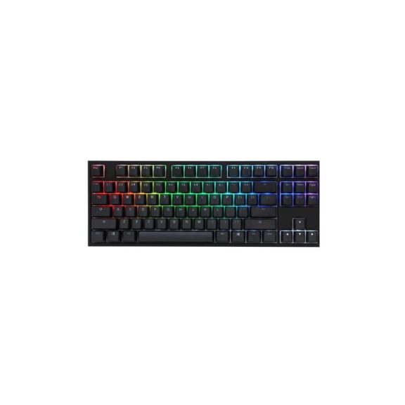 Billentyűzet Ducky ONE 2 RGB TKL MX Blue RGB LED Magyar Fekete