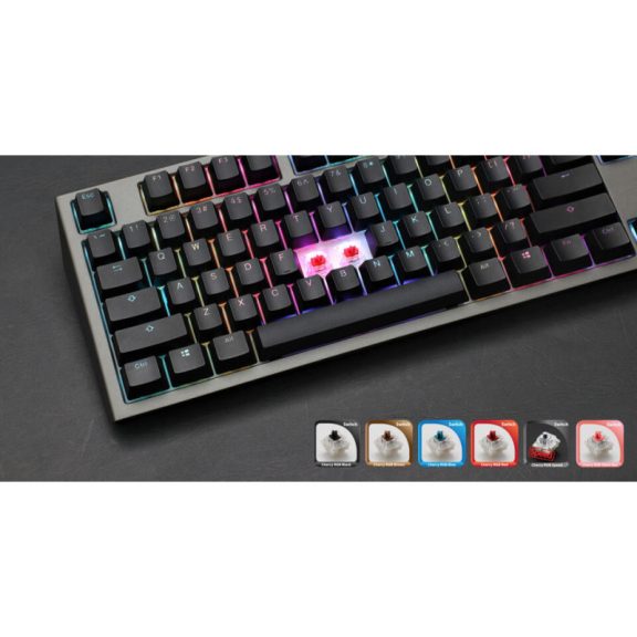 Billentyűzet Ducky ONE 2 RGB Full Size MX Blue RGB LED Angol (US) Fekete