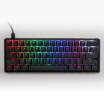   Ducky One 3 Mini RGB vezetékes mechanikus billentyűzet MX Red kapcsolóval, magyar kiosztás, fekete