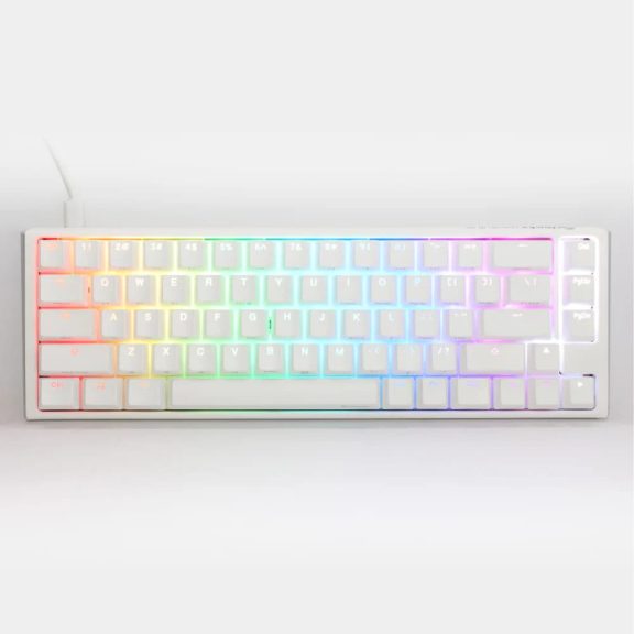 Ducky One 3 SF RGB vezetékes mechanikus billentyűzet MX Brown kapcsolóval, magyar kiosztás, fehér