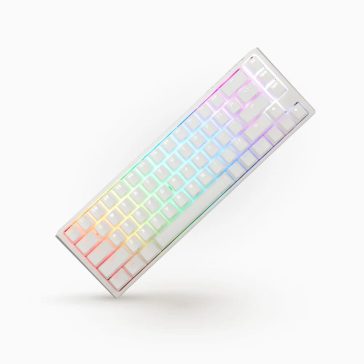   Ducky One 3 SF RGB vezetékes mechanikus billentyűzet MX Silent Red kapcsolóval, magyar kiosztás, fehér